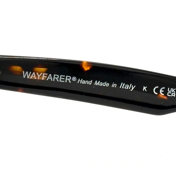 Ray-Ban 54mm Wayfarer RB2140 Tortoise Shell & Brown Lens Sunglasses 54-18-150 - Picture 6 of 10